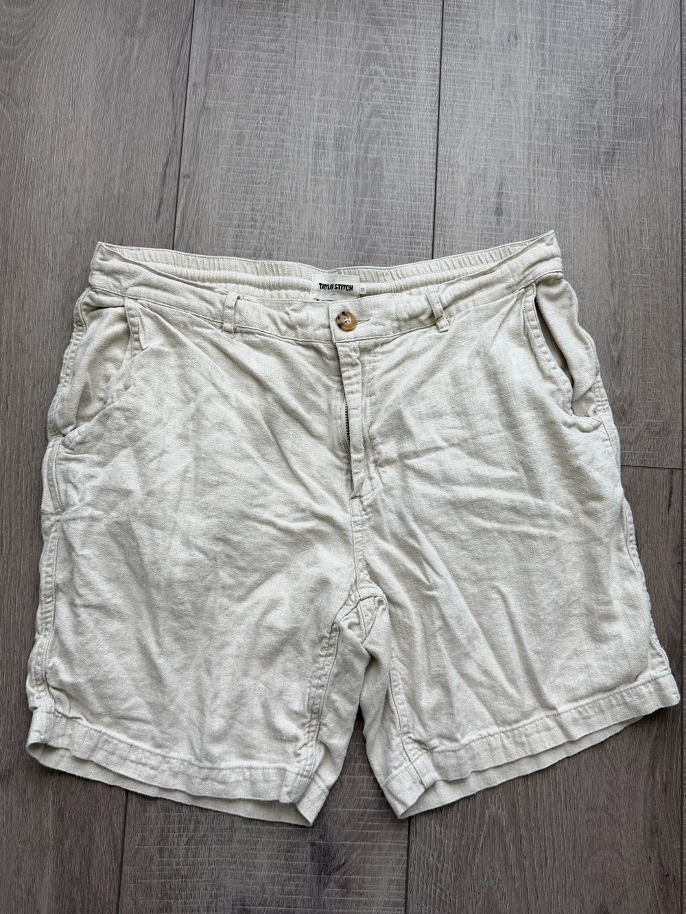 Taylor Stitch Linen-Blend Shorts 33